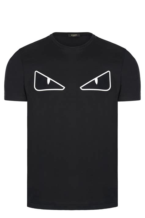 black red and white fendi shirt bag bugs eyes|fendi eyes t shirt men's.